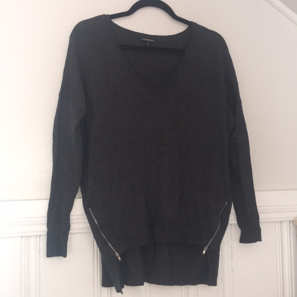 Gray sweater